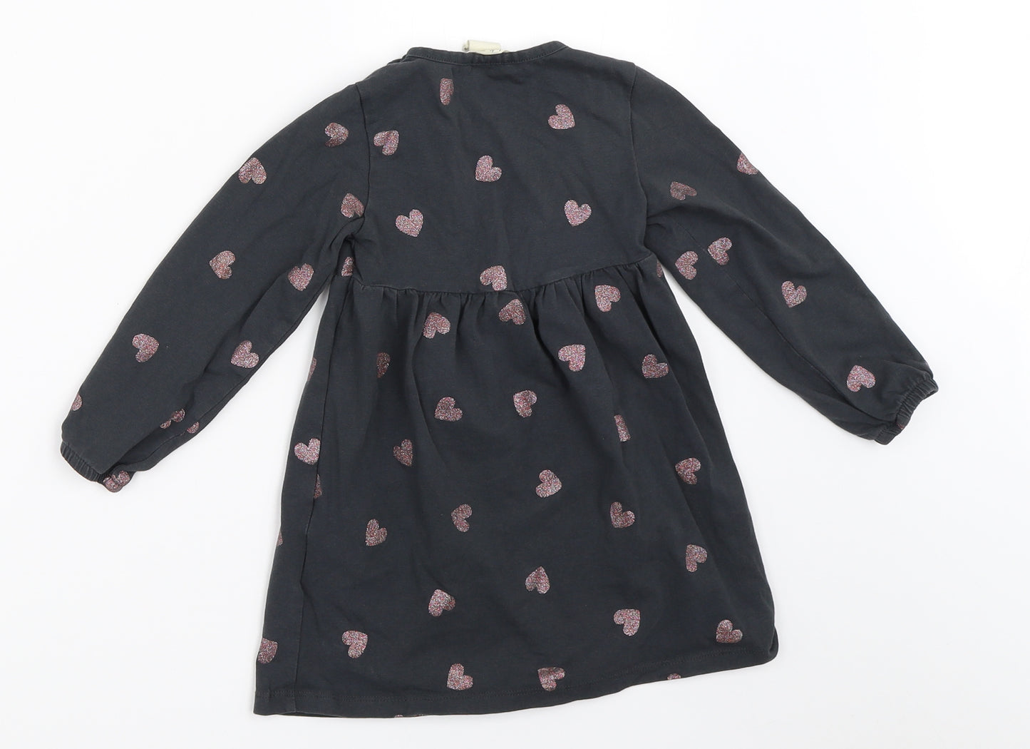 H&M Girls Grey   Fit & Flare  Size 2 Years