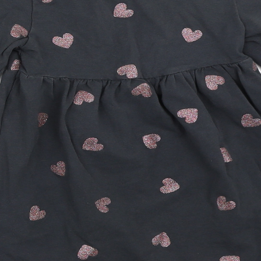 H&M Girls Grey   Fit & Flare  Size 2 Years