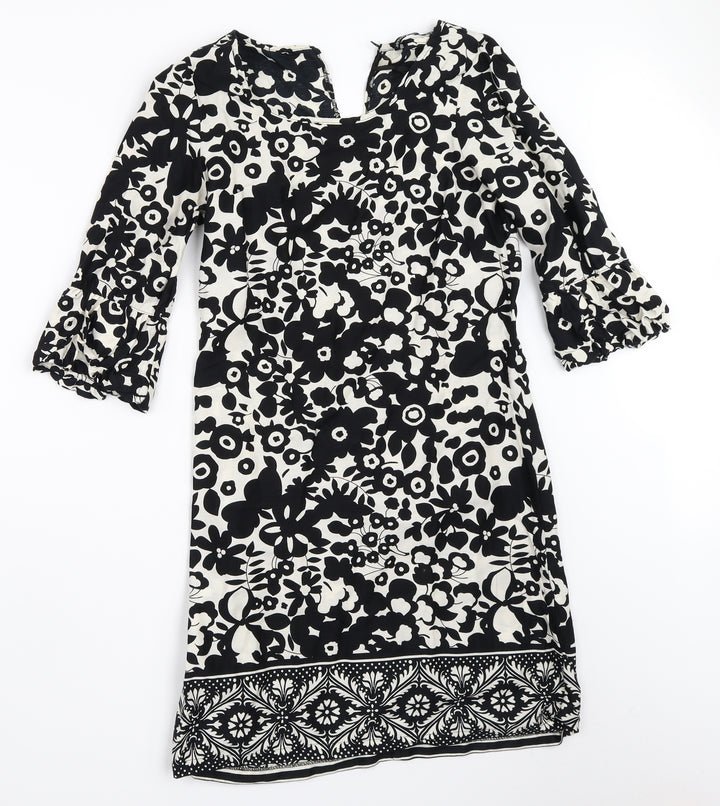 Atmosphere Womens Black Floral Shift Size 8