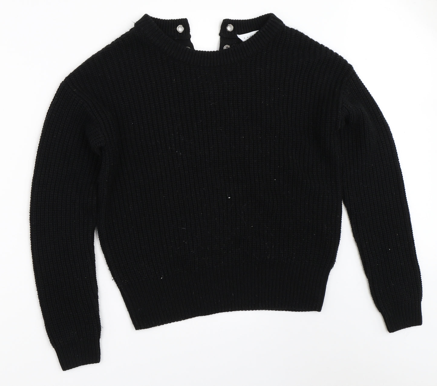 Amara Reya Womens Black   Pullover Jumper Size M