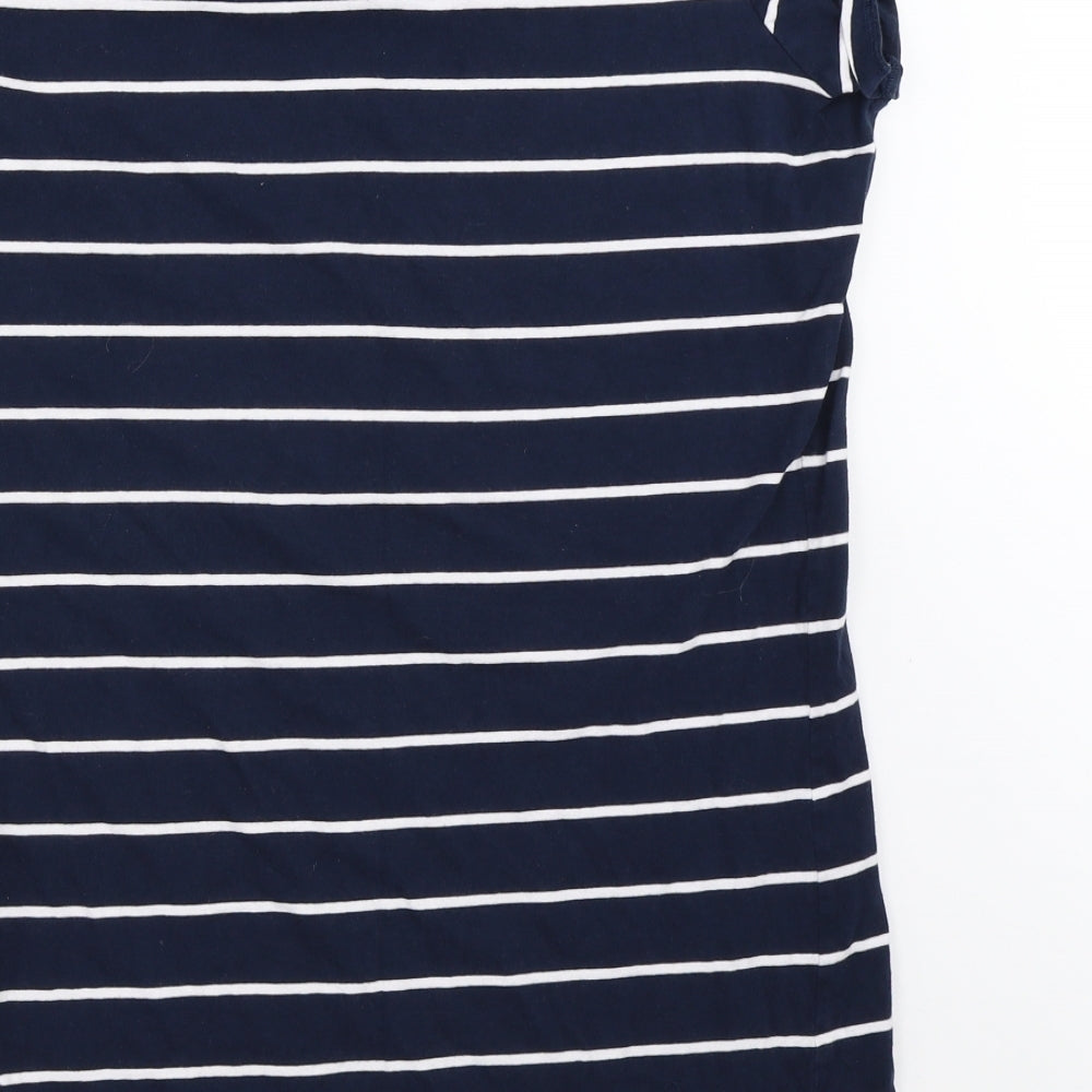 F&F Womens Blue Striped  Top Pyjama Top Size 12