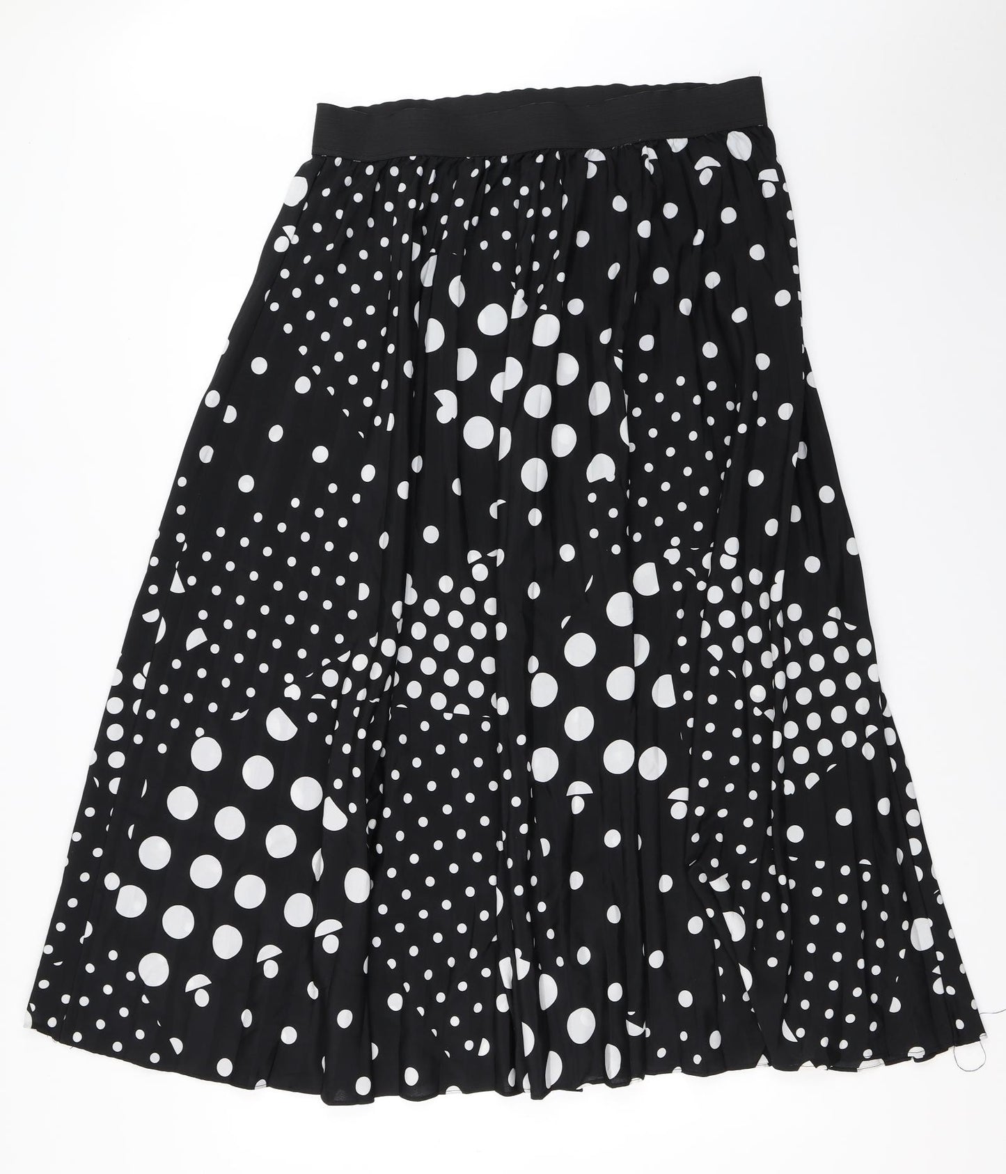 Anthology Womens Black Polka Dot  Flare Skirt Size 18
