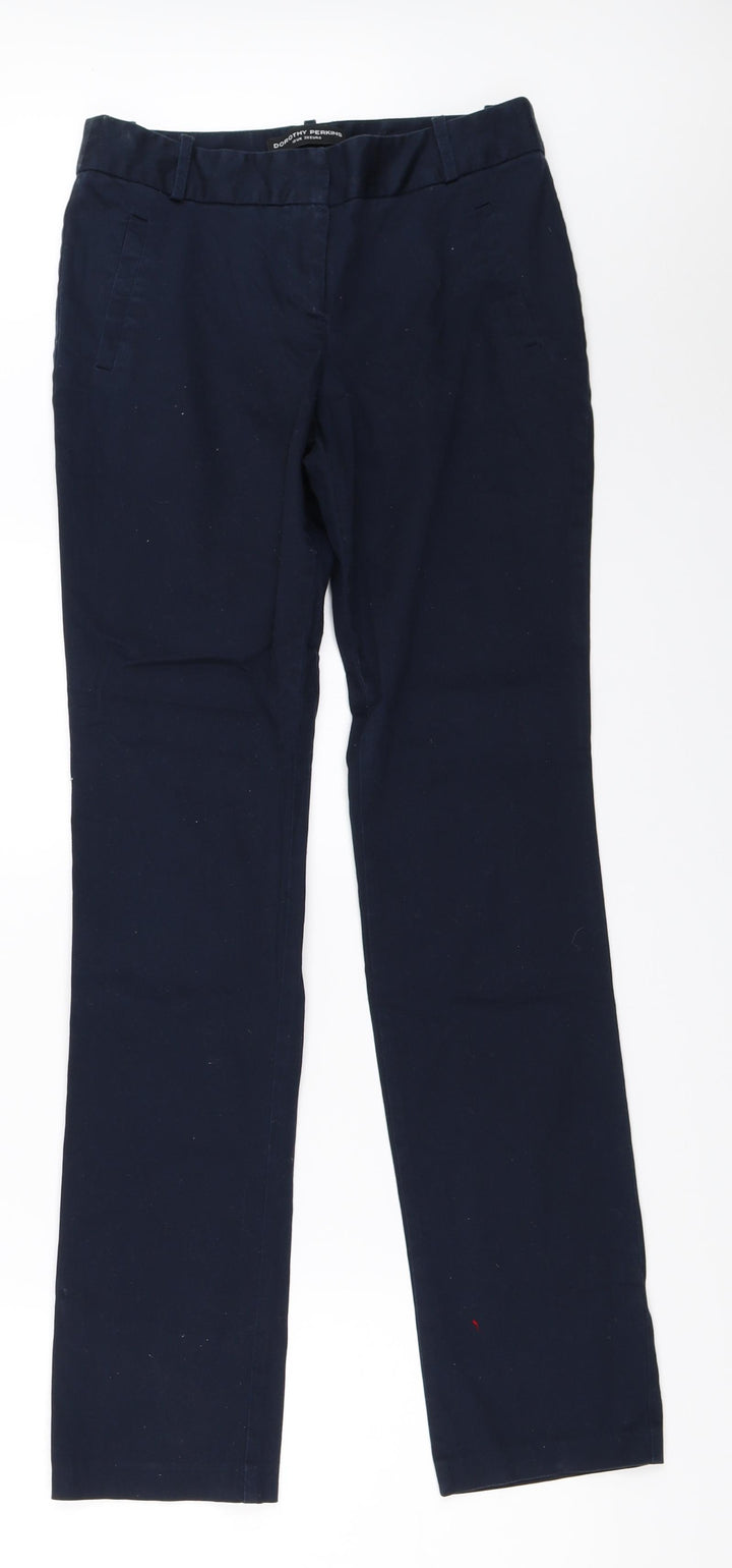 Dorothy Perkins Womens Blue   Trousers  Size 10 L31 in