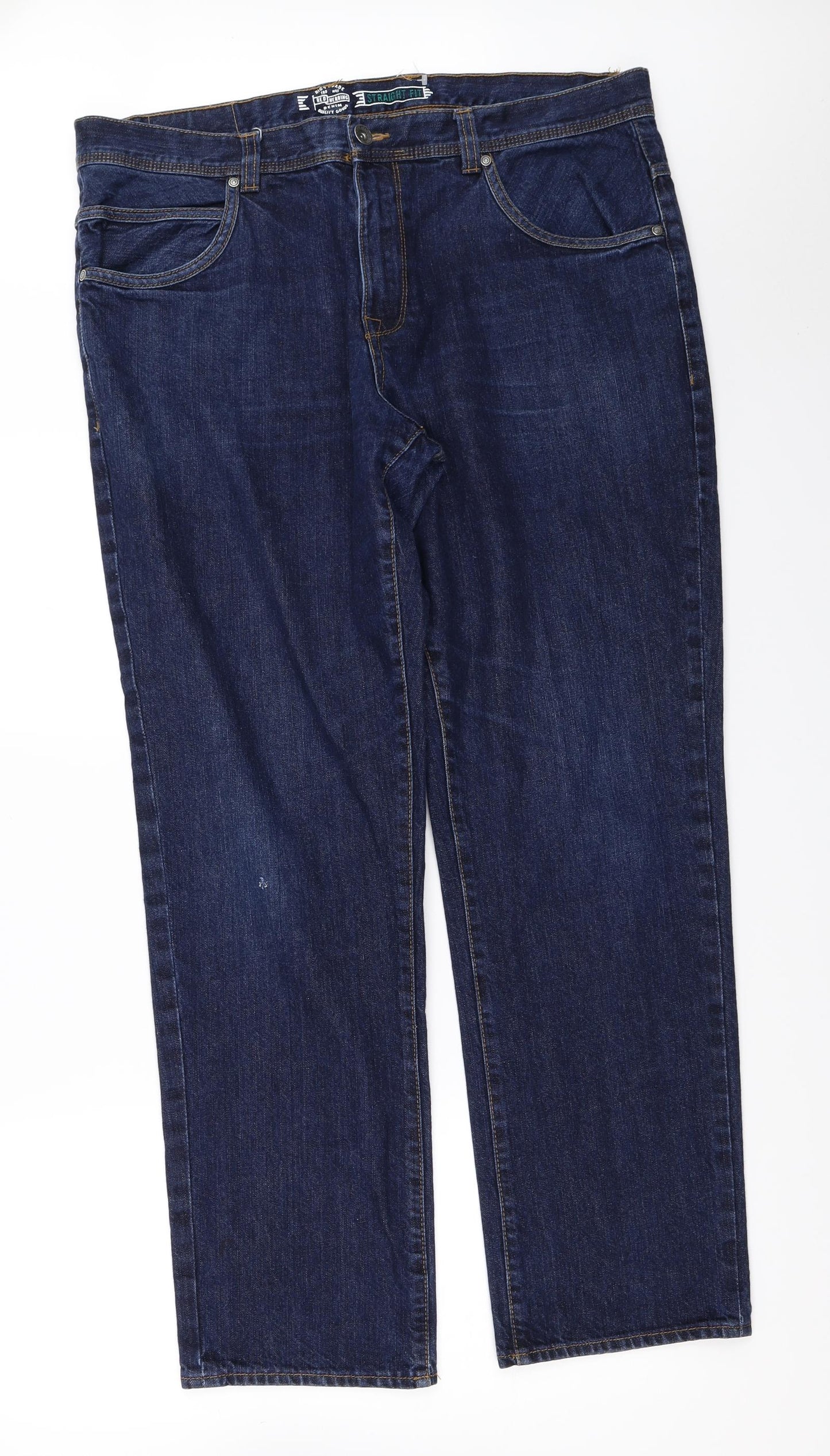 Red Herring Mens Blue  Denim Straight Jeans Size 40 in L31 in