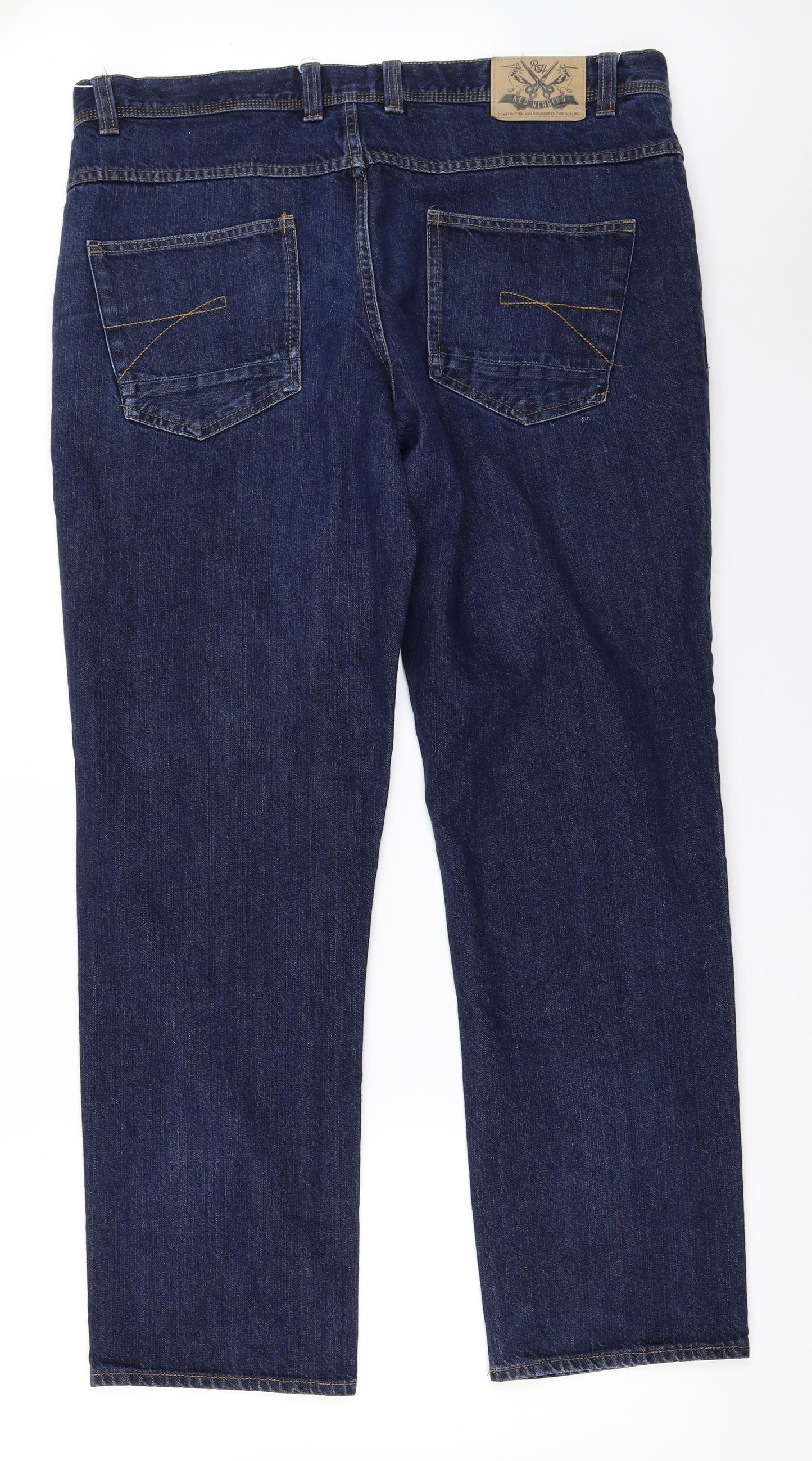 Red Herring Mens Blue  Denim Straight Jeans Size 40 in L31 in