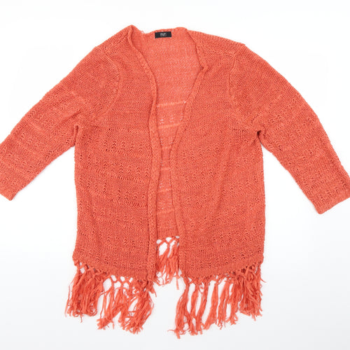 F&F Womens Orange   Cardigan Jumper Size 14