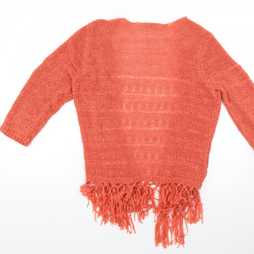 F&F Womens Orange   Cardigan Jumper Size 14