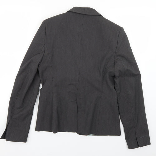 NEXT Womens Grey Striped  Jacket Blazer Size 10