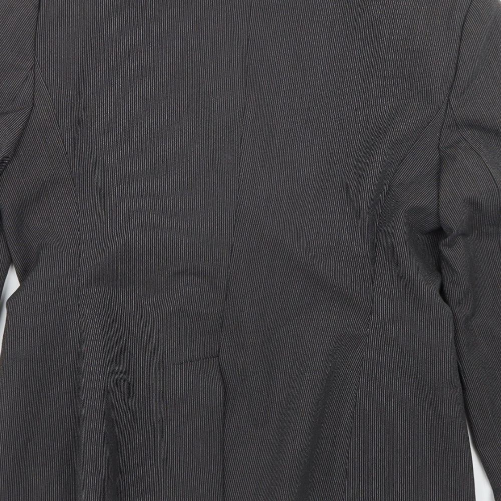 NEXT Womens Grey Striped  Jacket Blazer Size 10