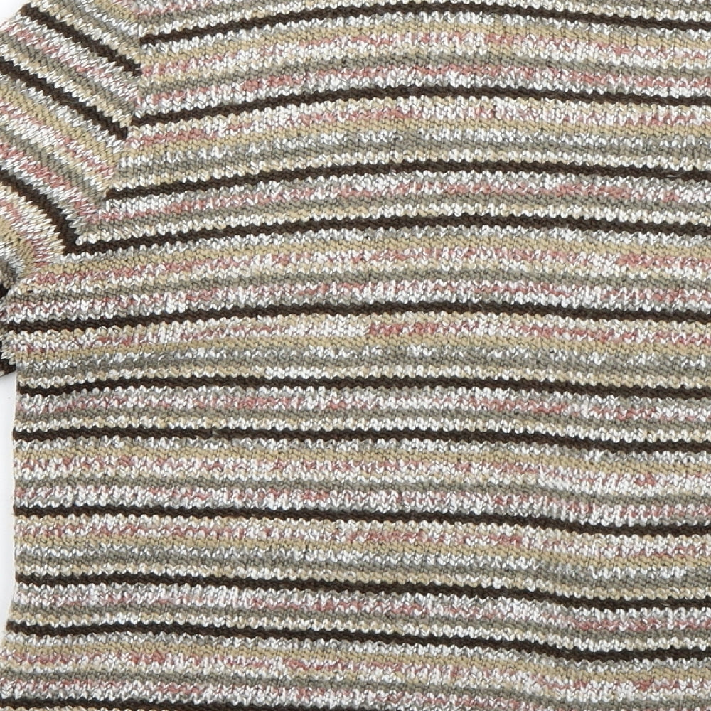 Per Una Womens Multicoloured Striped  Cardigan Jumper Size M