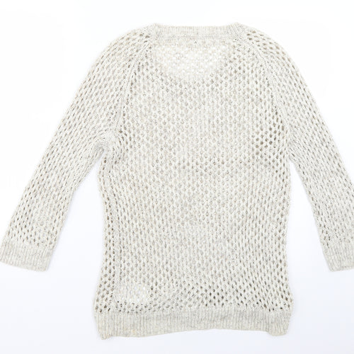Gap Womens Beige  Knit Pullover Jumper Size L