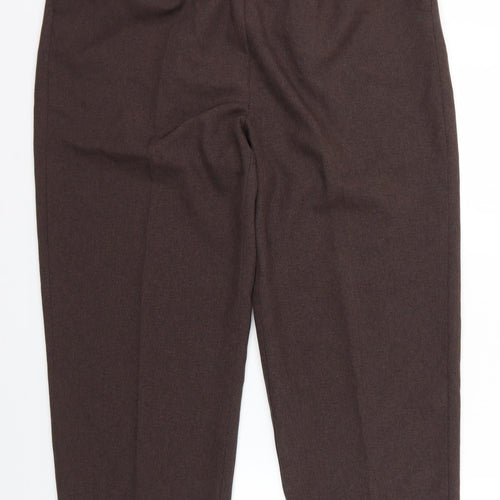 BM Womens Brown   Cropped Trousers Size 16 L23 in