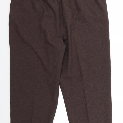 BM Womens Brown   Cropped Trousers Size 16 L23 in