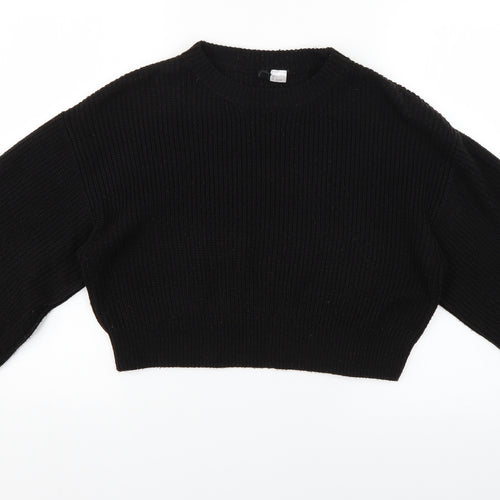 H&M Womens Black   Pullover Jumper Size S