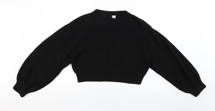 H&M Womens Black Pullover Jumper Size S