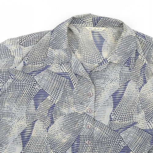 Berkertex Womens Multicoloured Geometric  Basic Button-Up Size 18