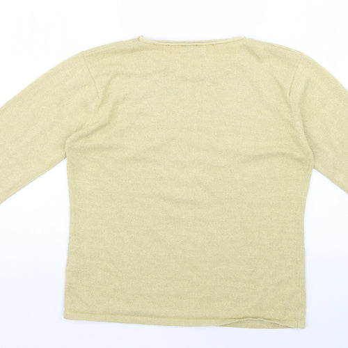 bonmarche Womens Beige Floral  Pullover Jumper Size M