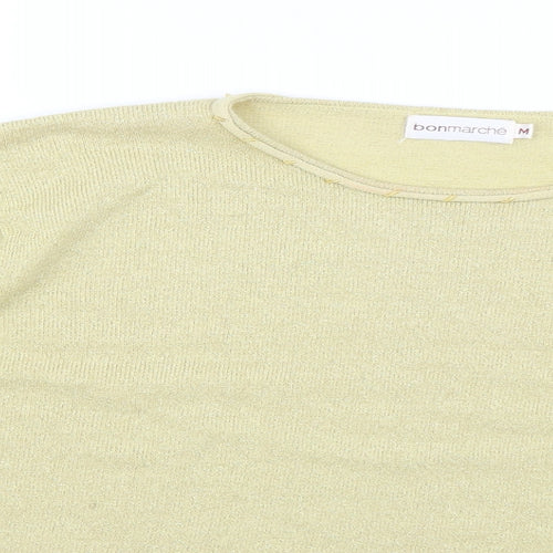 bonmarche Womens Beige Floral  Pullover Jumper Size M