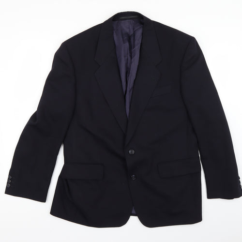 Preworn Mens Blue   Jacket Suit Jacket Size 36