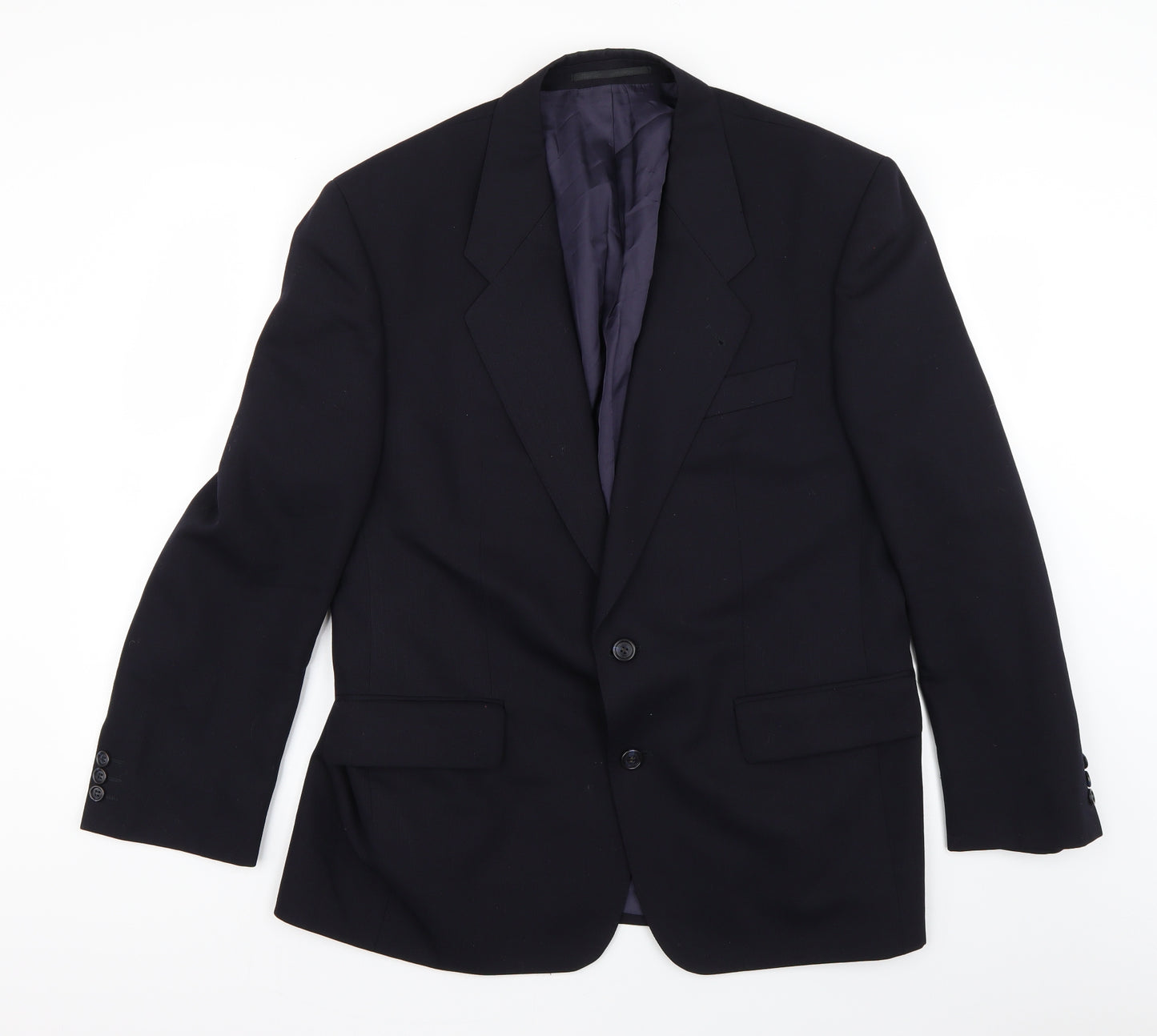 Preworn Mens Blue   Jacket Suit Jacket Size 36