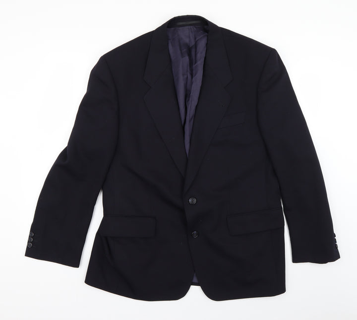 Preworn Mens Blue   Jacket Suit Jacket Size 36