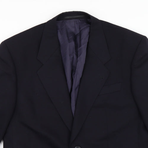 Preworn Mens Blue   Jacket Suit Jacket Size 36