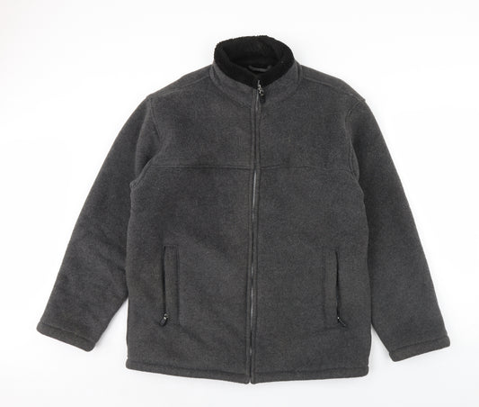 Front view of BHS men’s black jacket, size M
