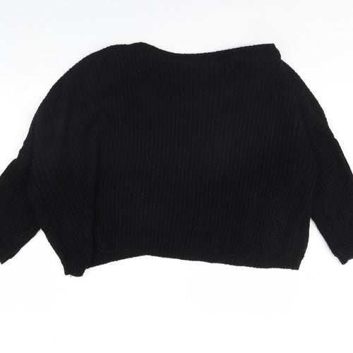 Girl In Mind Womens Black   Pullover Jumper Size M