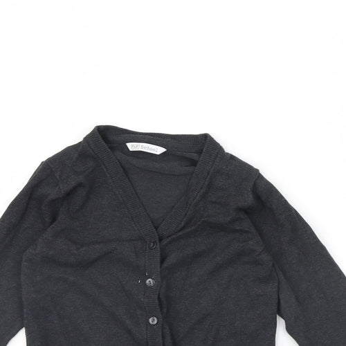 F&F Girls Grey    Jumper Size 7 Years  - School