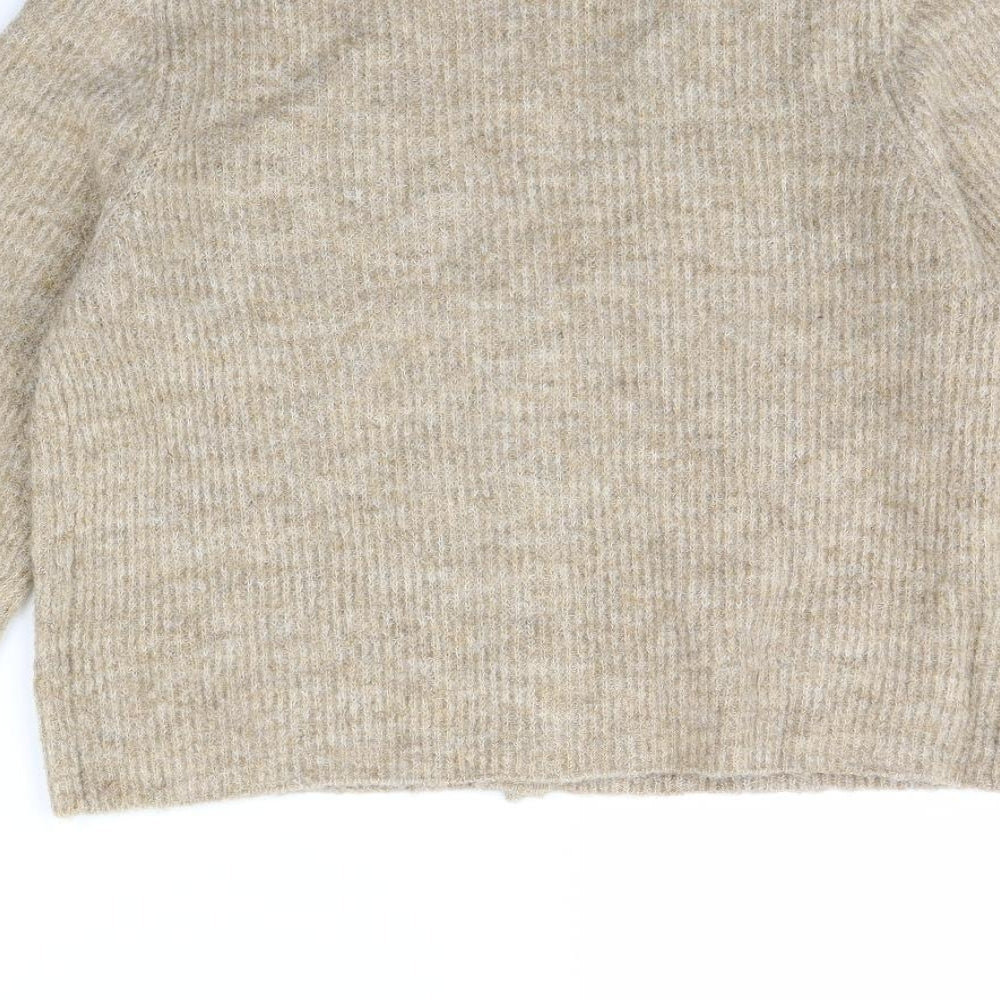 Pieces Womens Beige   Cardigan Jumper Size S
