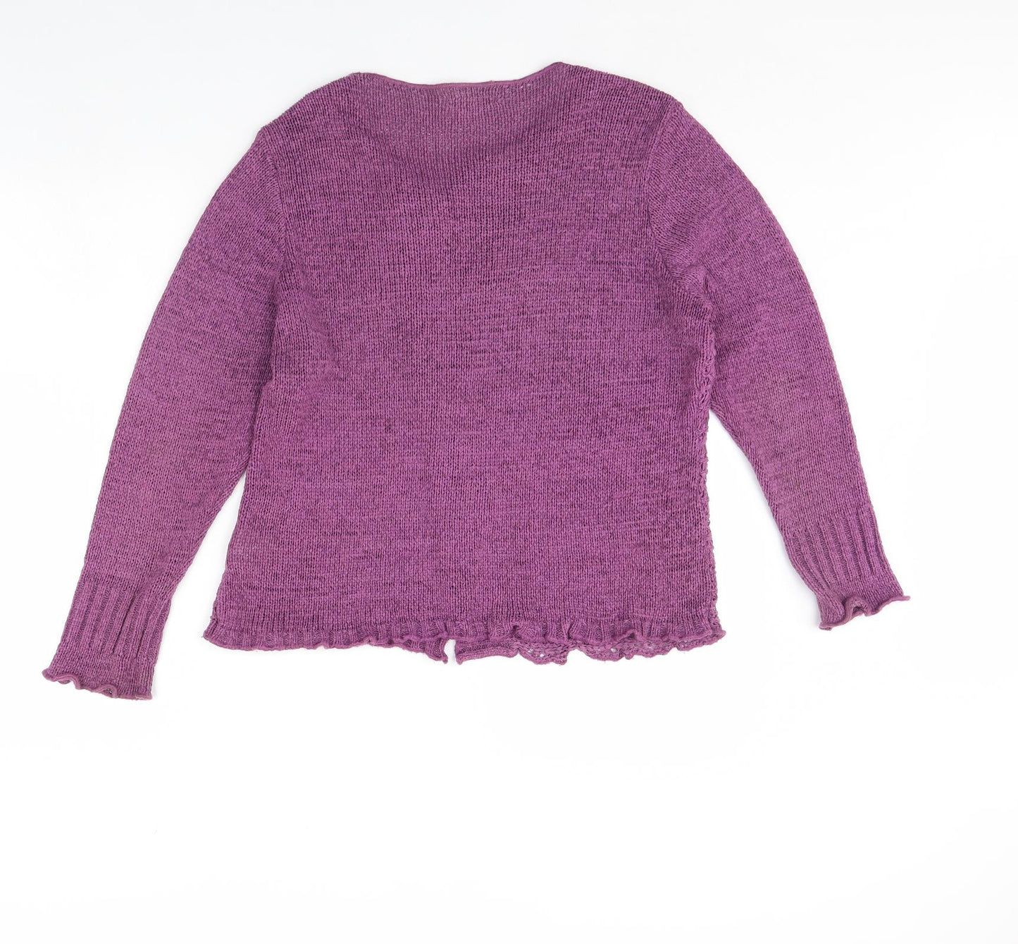 Donatella Maurizio Womens Purple   Cardigan Jumper Size L
