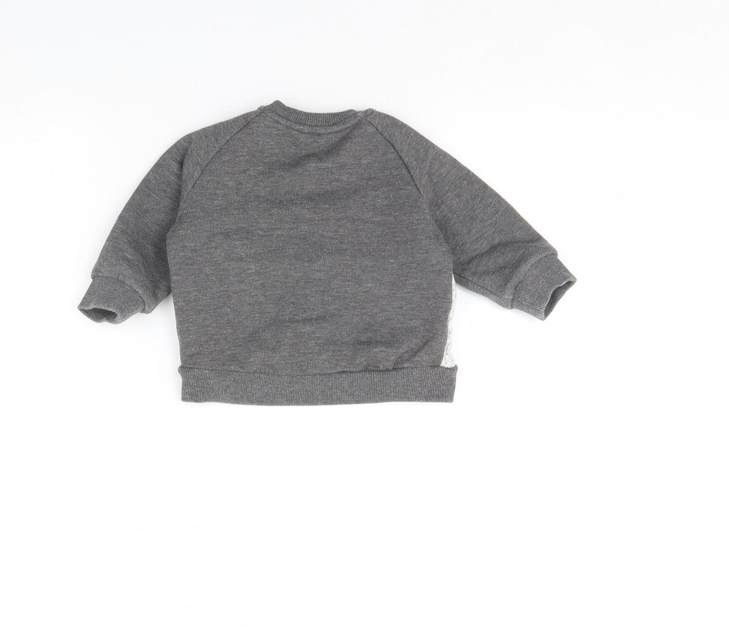 Nutmeg Baby Grey  Rayon Pullover Jumper Size 6-9 Months  - Badger