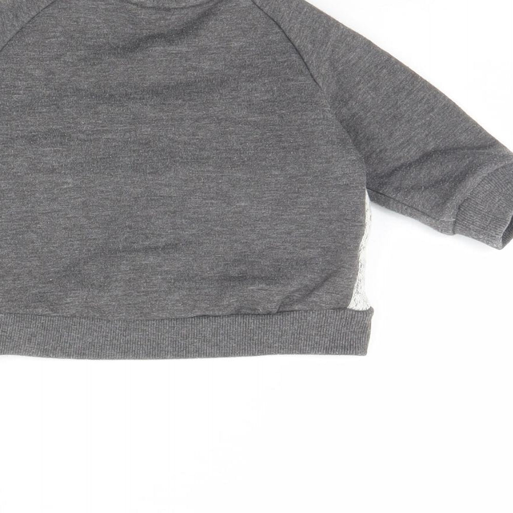 Nutmeg Baby Grey  Rayon Pullover Jumper Size 6-9 Months  - Badger
