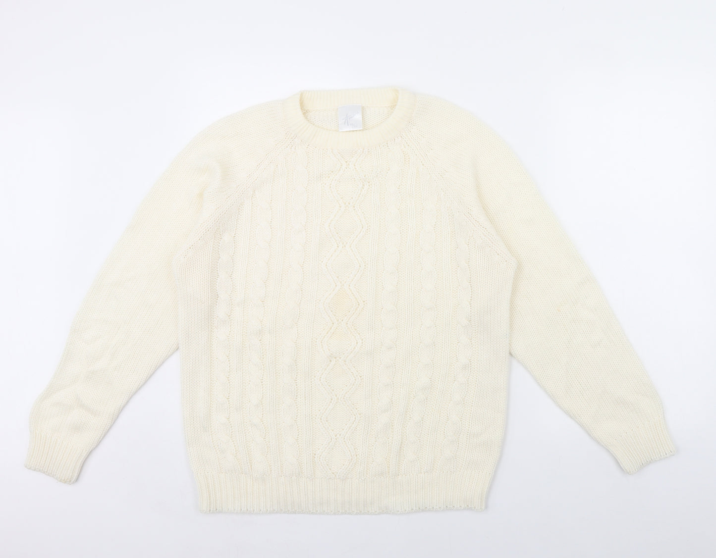 Amari Womens Ivory   Pullover Jumper Size 10