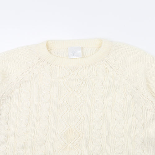 Amari Womens Ivory   Pullover Jumper Size 10
