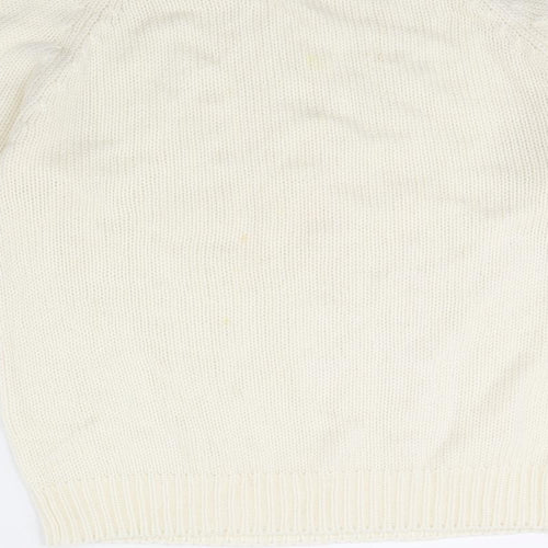 Amari Womens Ivory   Pullover Jumper Size 10