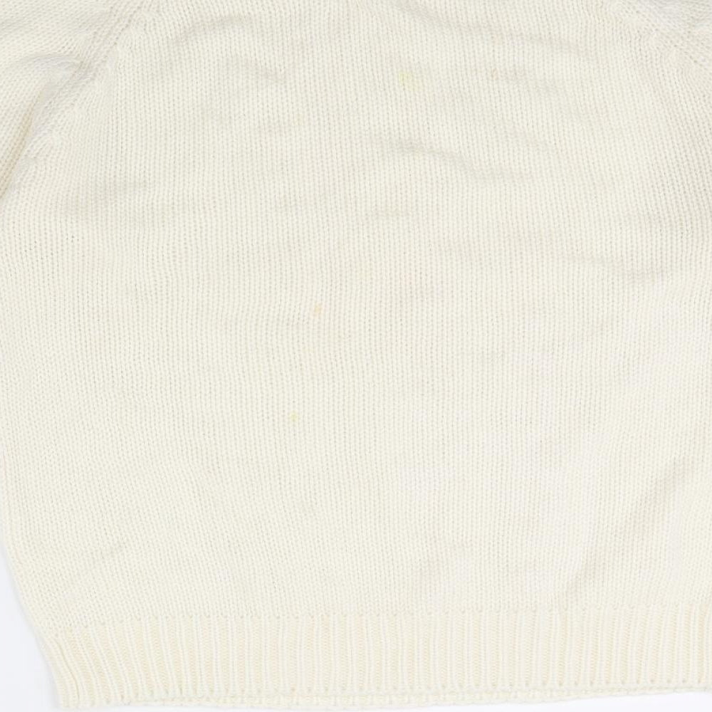 Amari Womens Ivory   Pullover Jumper Size 10