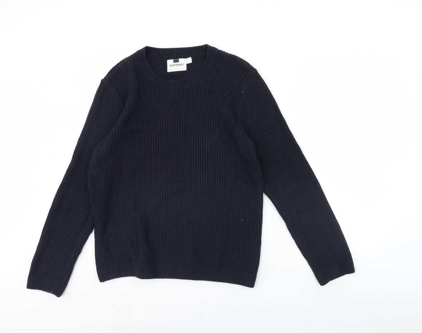 Topman Mens Blue   Pullover Jumper Size M