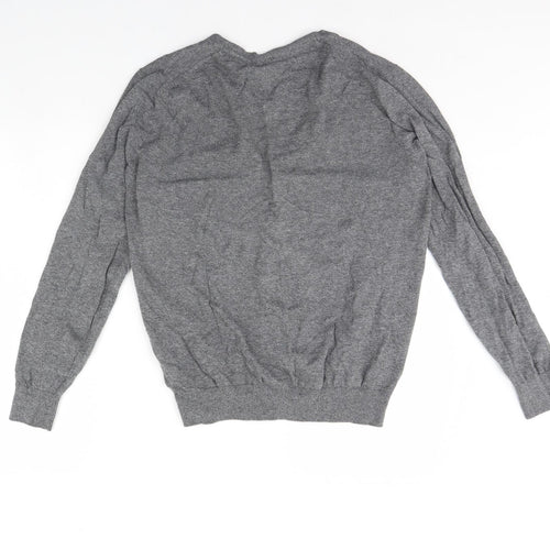 H&M Womens Grey   Cardigan Jumper Size M
