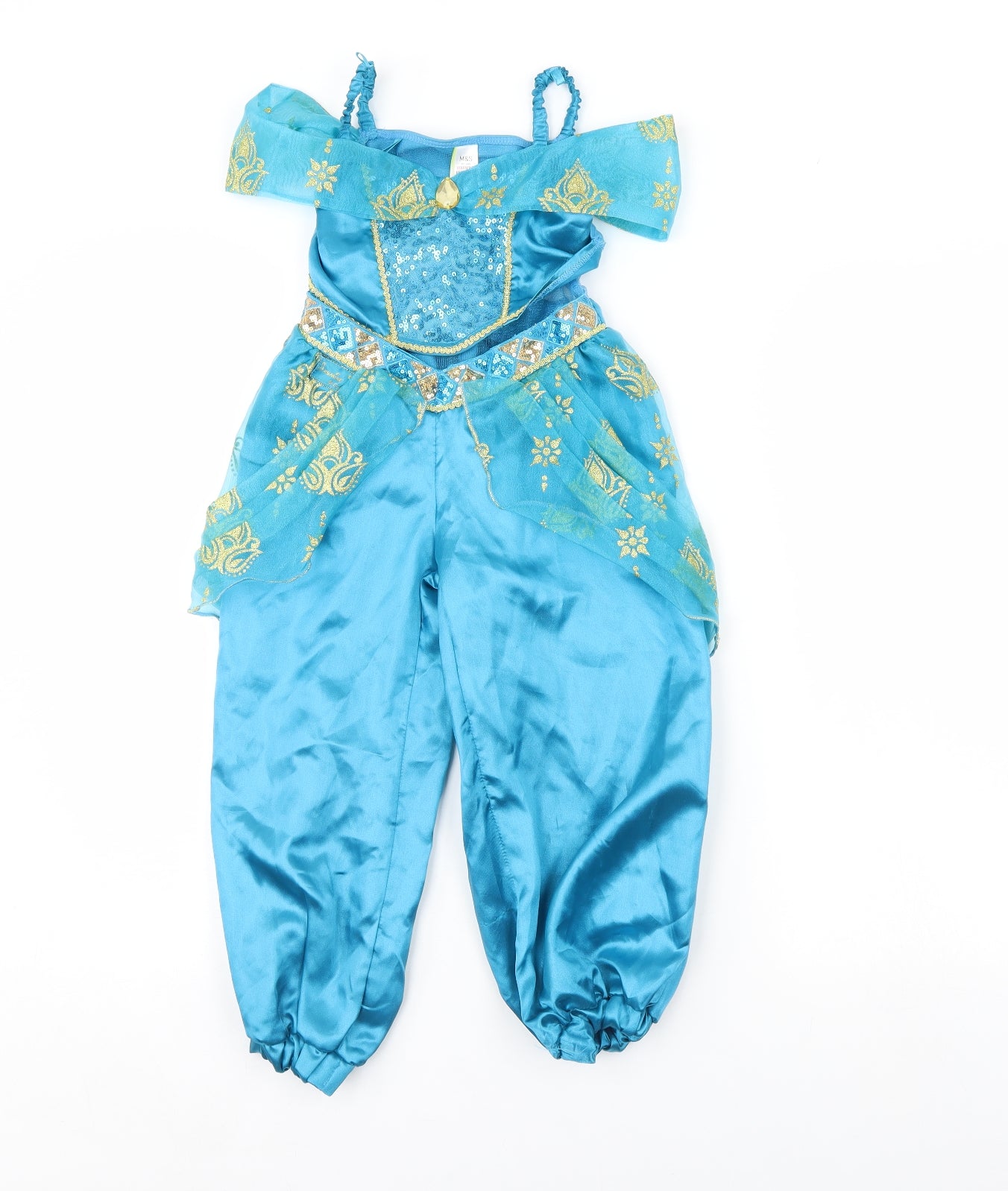 m&s Girls Blue   Jumpsuit One-Piece Size 3 Years  - fancy dress princess jasmine
