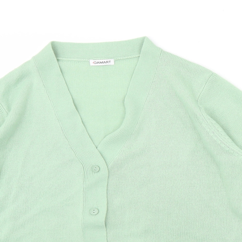 Damart Womens Green   Cardigan Jumper Size 18