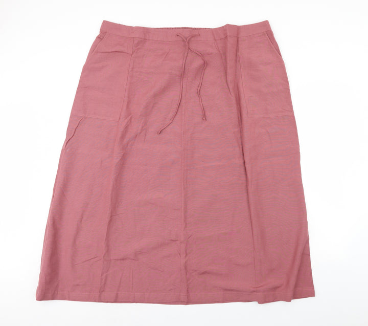 Capsule Womens Pink Flare Skirt Size 46 in
