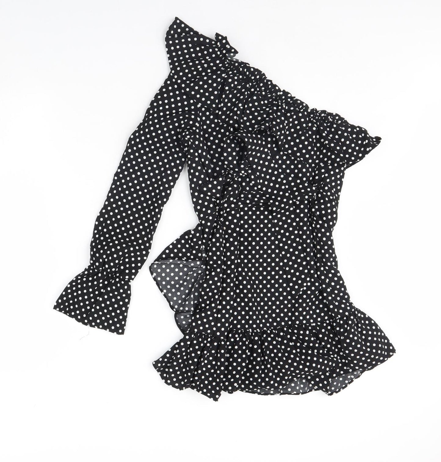 Saint Genies Womens Black Polka Dot  Mini  Size 6