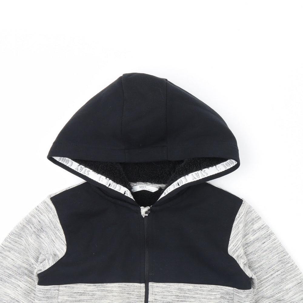 m&s Boys Grey   Jacket  Size 6 Years