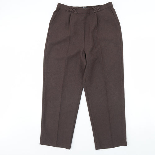 BM Womens Brown   Trousers  Size 12 L28 in