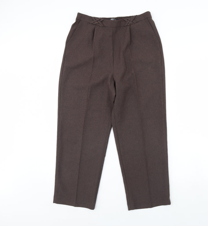 BM Womens Brown   Trousers  Size 12 L28 in