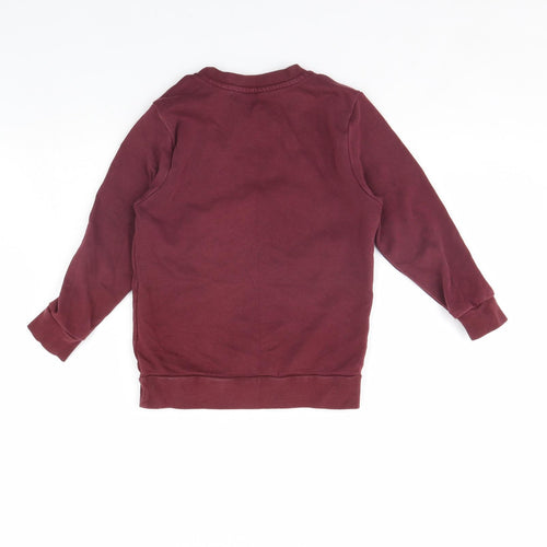 George Boys Red   Pullover Jumper Size 5 Years