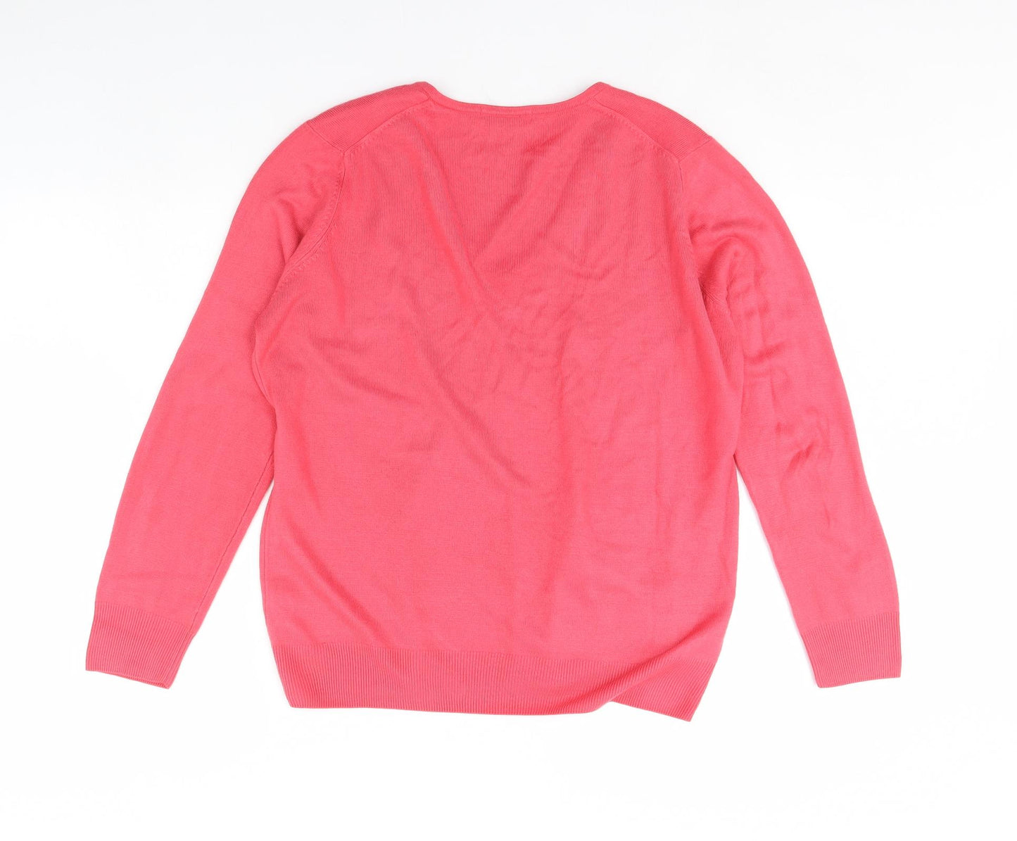 M&S Womens Pink   Pullover Jumper Size 16