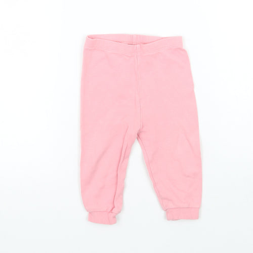 George Girls Pink   Sweatpants Trousers Size 9 Months