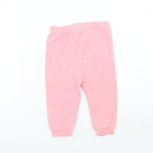 George Girls Pink   Sweatpants Trousers Size 9 Months